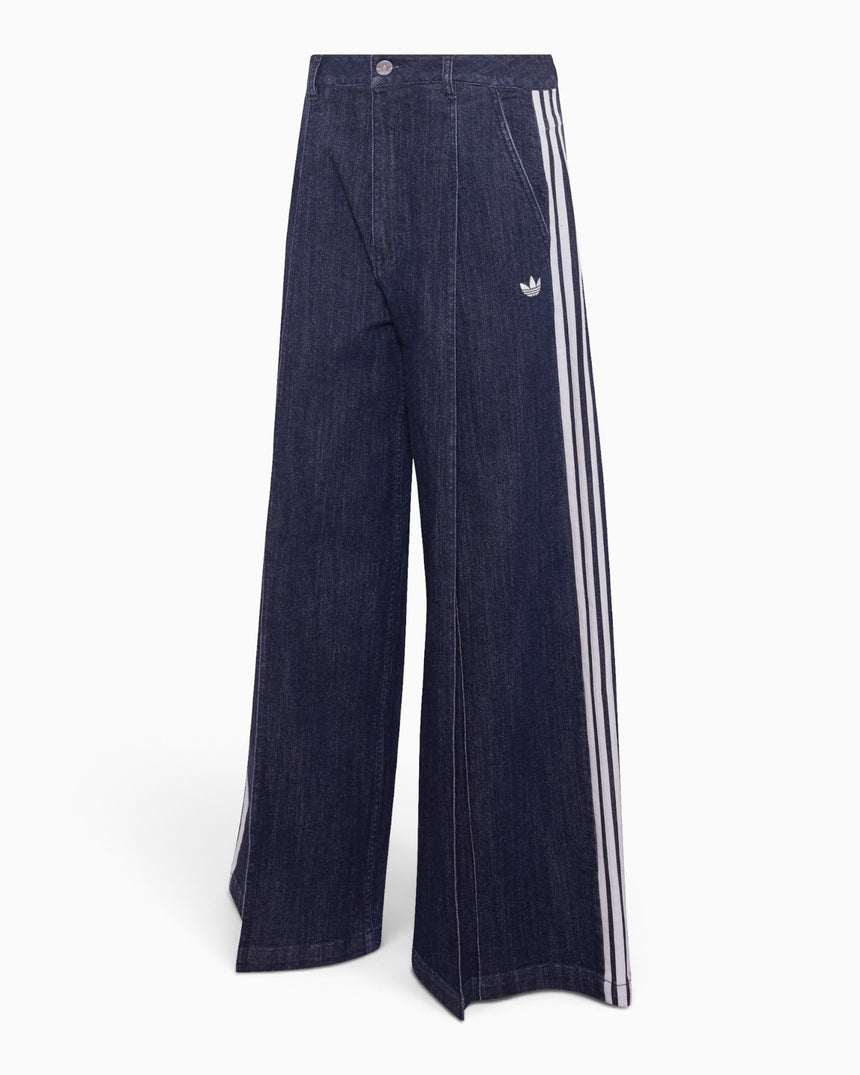 Badigirl Denim Pleats Wide Leg Kadın Pantolon