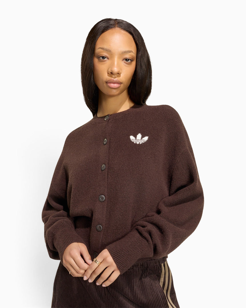 adidas Originals Essential Knit Cardigan Kadın Hırka Aurora Coffee