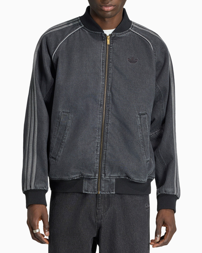 adidas Originals SST Denim Track Top Erkek Ceket True Black Denim
