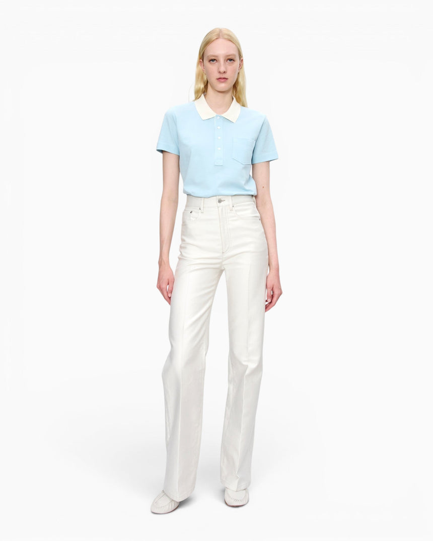 A.P.C. GOTS Short-Sleeved Kadın Polo T-Shirt