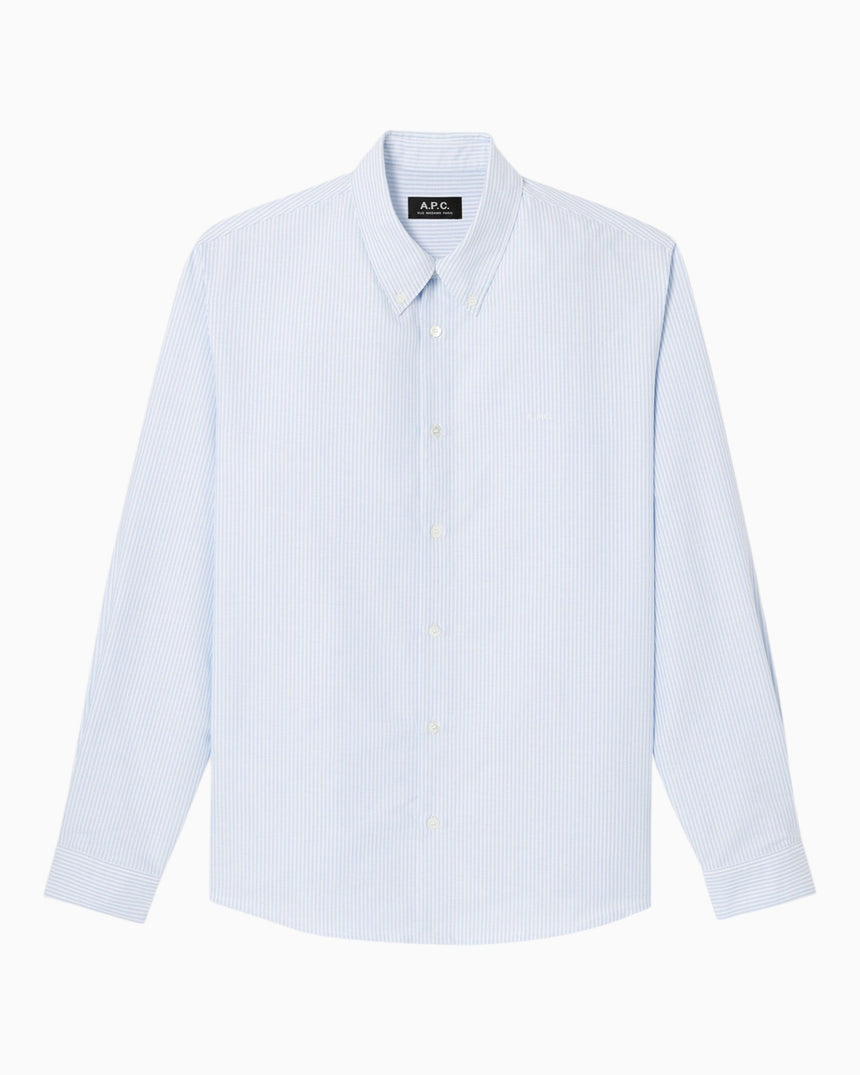 A.P.C. Greg Erkek Gömlek Bleu Clair