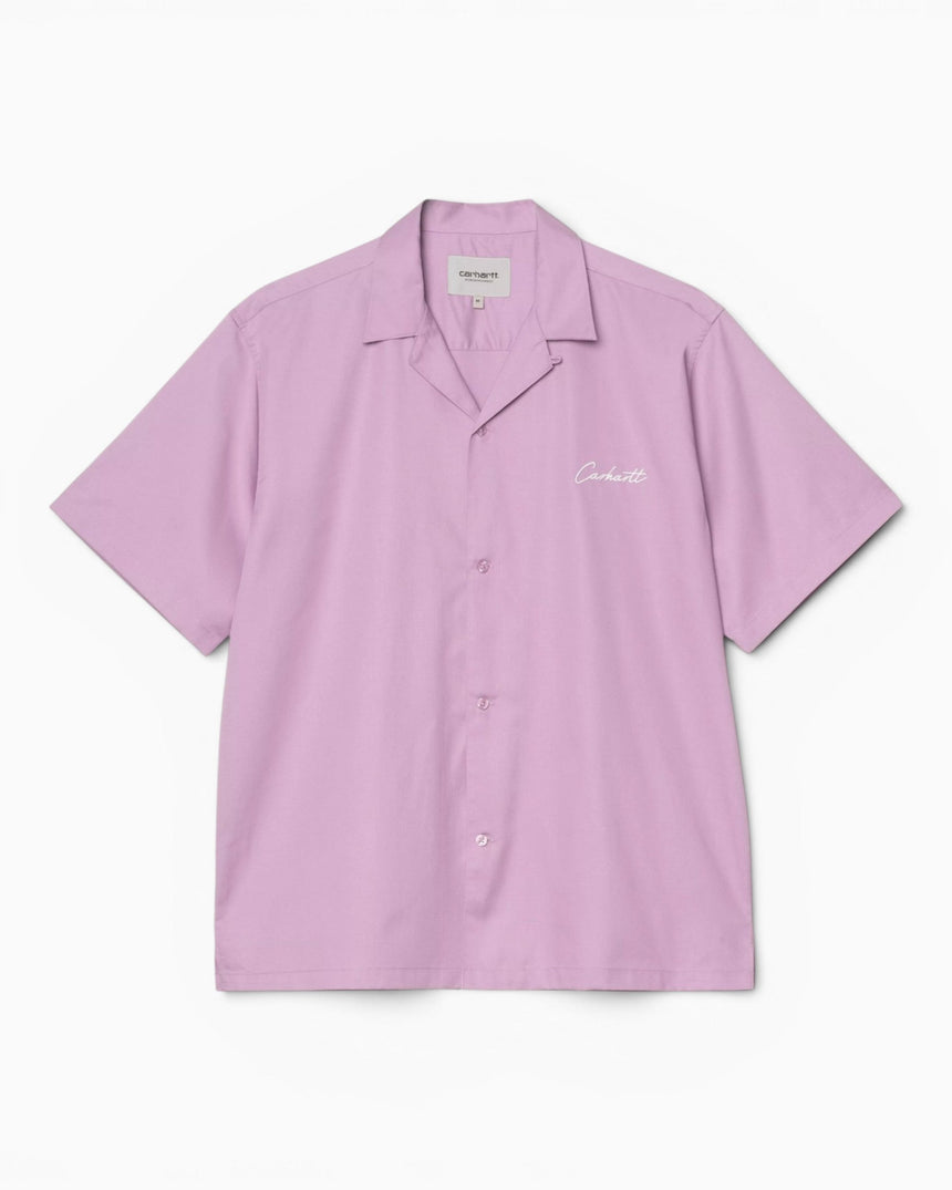 Carhartt WIP S/S Delray Erkek Gömlek Gentle Purple/White