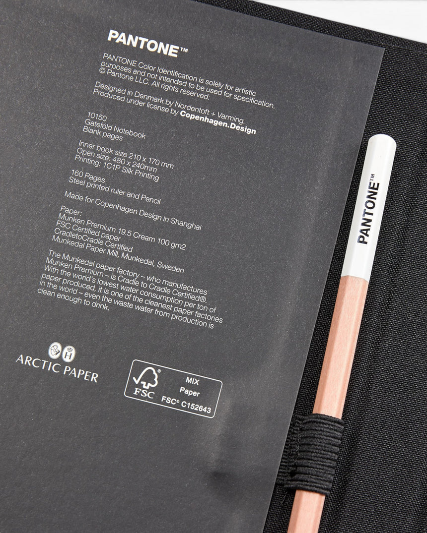 Pantone Notebook W/ Pencil Unlined