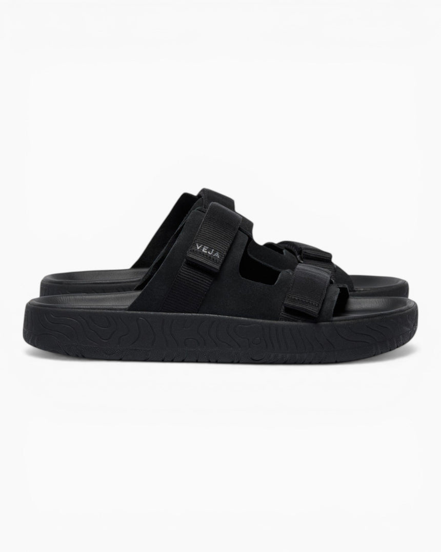 VEJA Arpoador Suede Soft Erkek Sandalet Full Black