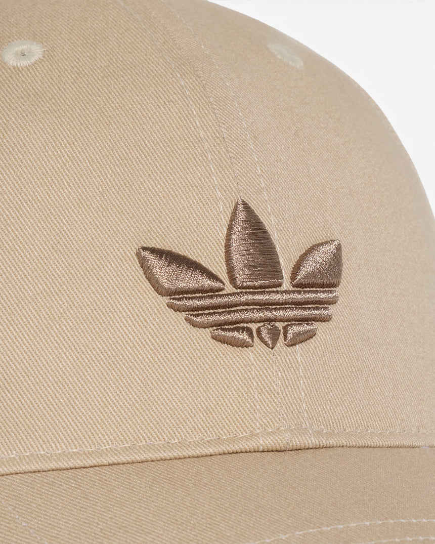 adidas Originals Adicolor Classic Trefoil Baseball Cap Khaki Three