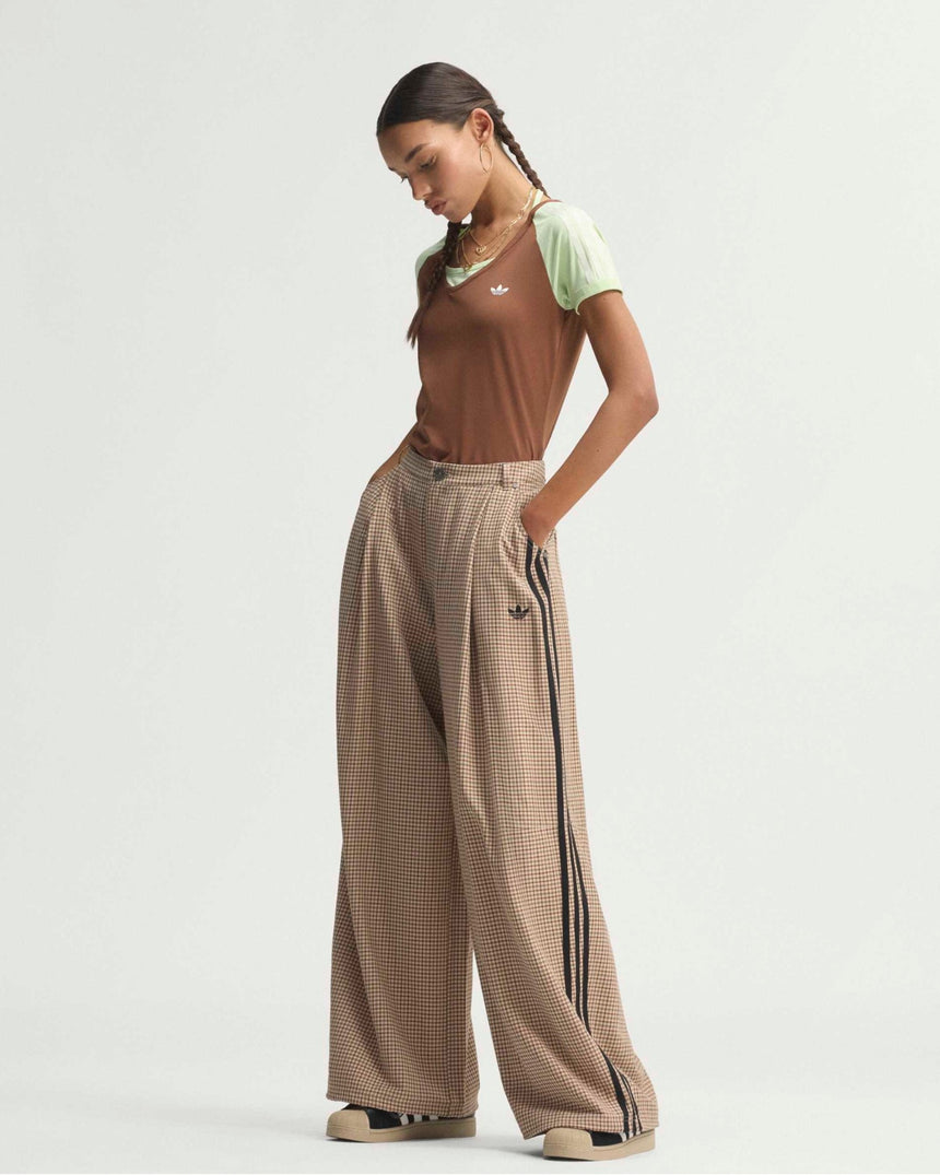 Badigirl Checks Trouser Loose Kadın Pantolon