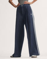 Badigirl Denim Pleats Wide Leg Kadın Pantolon