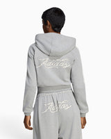Badigirl Graphic Short Front Zip Track Top Kadın Sweatshirt