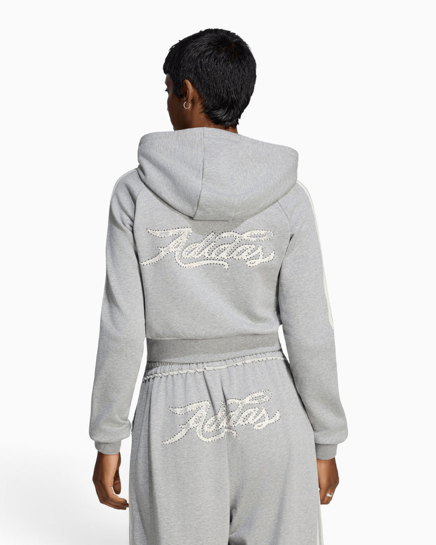 Badigirl Graphic Short Front Zip Track Top Kadın Sweatshirt
