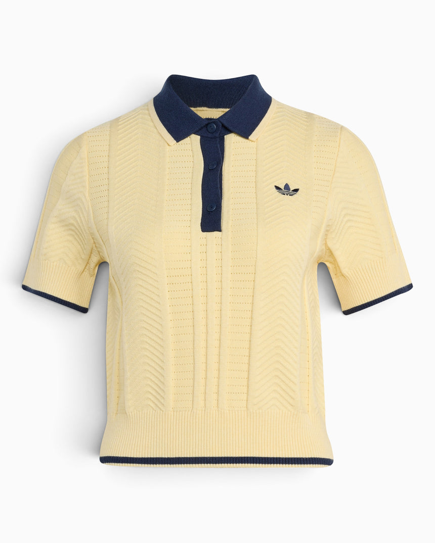 Cable Knit Cali Kadın Polo T-Shirt