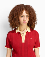 Cable Knit Cali Kadın Polo T-Shirt