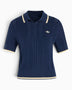 Cable Knit Cali Kadın Polo T-Shirt