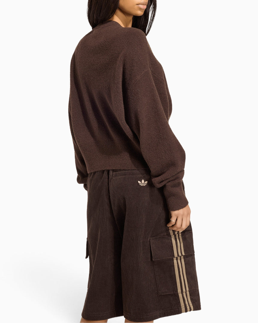 adidas Originals Essential Knit Cardigan Kadın Hırka Aurora Coffee