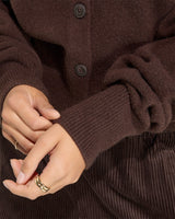 adidas Originals Essential Knit Cardigan Kadın Hırka Aurora Coffee
