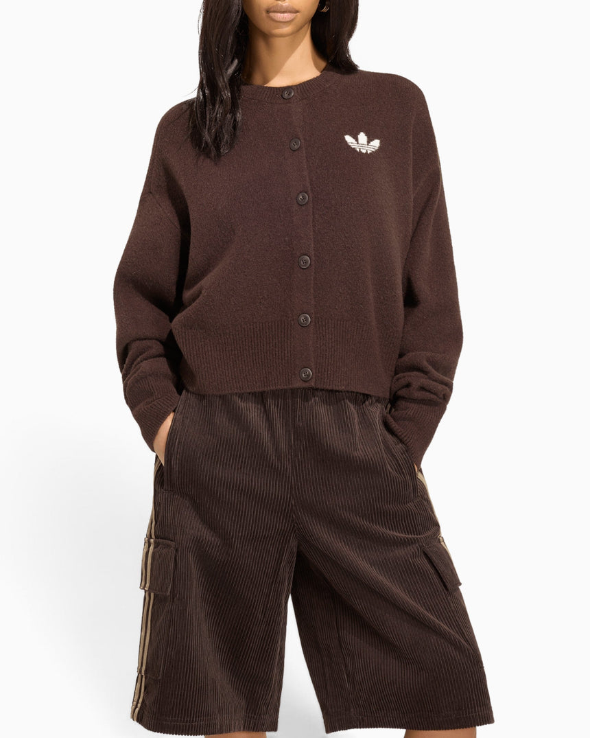 adidas Originals Essential Knit Cardigan Kadın Hırka Aurora Coffee
