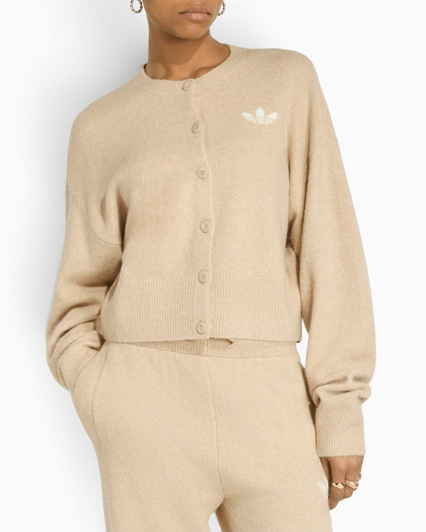 adidas Originals Essential Knit Cardigan Kadın Hırka Khaki Three