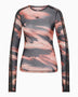 adidas Originals Graphic Mesh Kadın T-Shirt Vermillion/Crystal Linen/Aurora Coffee/Black