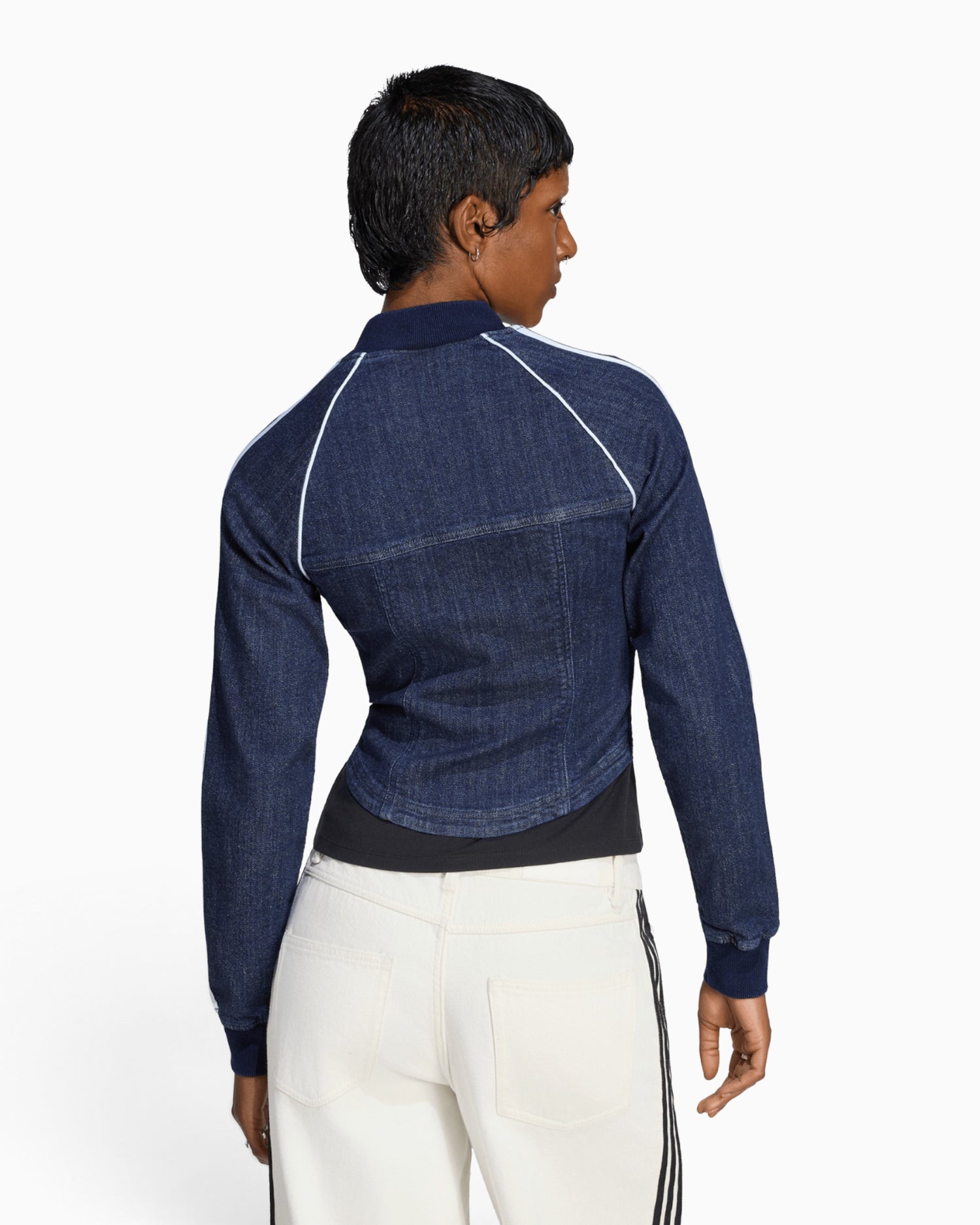 Superstar Denim Corset Track Top Kadın Ceket