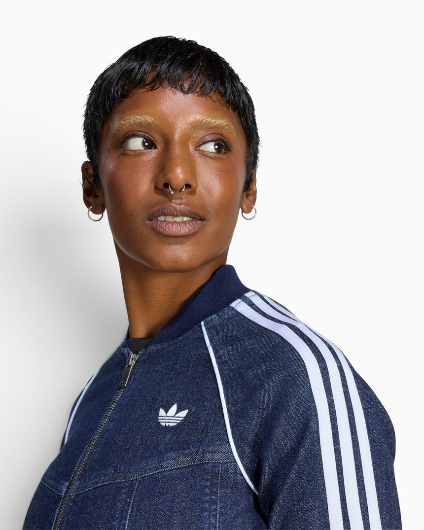 Superstar Denim Corset Track Top Kadın Ceket