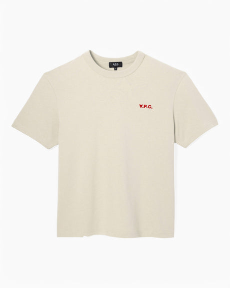 A.P.C. Boxy Petit VPC T-Shirt Mastic/Rouge