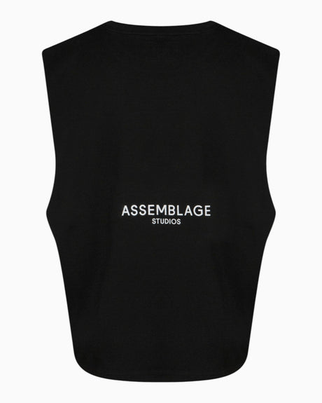 Assemblage Studios Muscle Erkek Tank Top Black