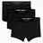 Calvin Klein Trunk 3PK Icon Cotton Stretch - Erkek Black W/Dtm Wb