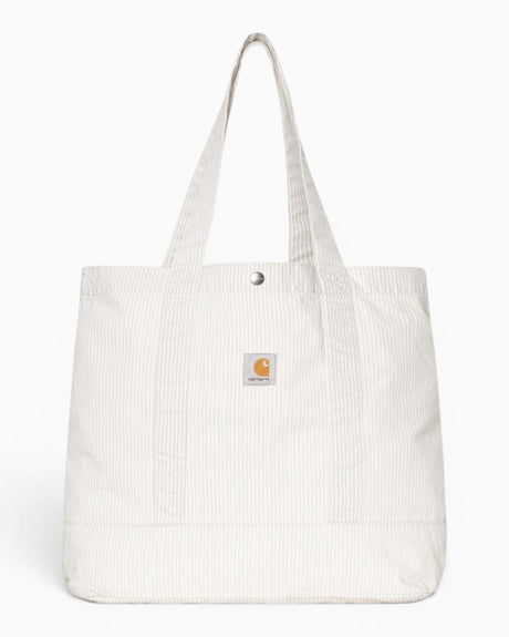 Carhartt WIP Mercer Tote Bag Mercer Stripe/Graphite/Wax Bleached