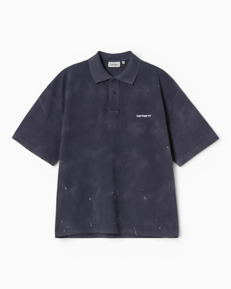 Carhartt WIP Painter Polo Erkek T-Shirt Dark Navy/Destroy Wash/Splatter