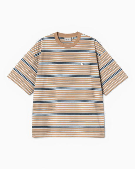 Carhartt WIP S/S Zane Erkek T-Shirt Zane Stripe/Peanut