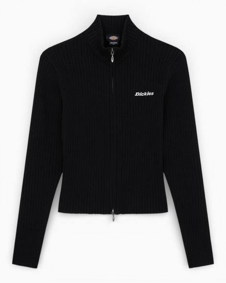 Dickies Wellsville Full-Zip Knitwear Kadın Triko Black