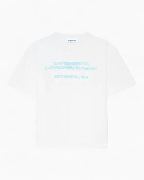 Études Studio Andy Warhol Quote Regular T‑Shirt White