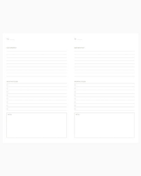 Fundaze Daily Planner Grey