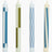 HAY Design Pattern Candle Set of 4 Green/Blue