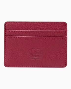 Herschel Charlie Vegan Leather Kartlık Cherry Red