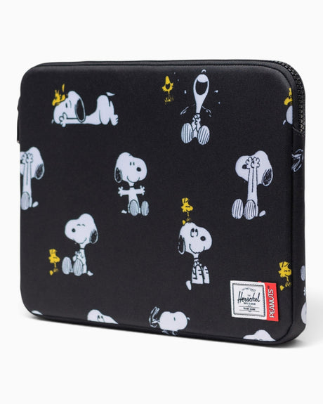 Herschel Herschel x Peanuts® Anchor 14" Sleeve Laptop Kılıfı Snoopy and Woodstock Black