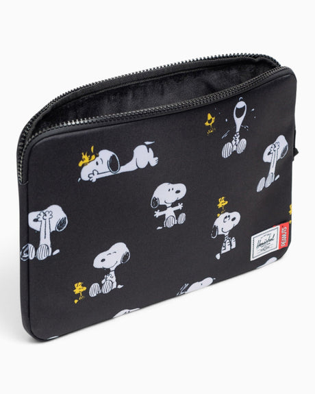 Herschel Herschel x Peanuts® Anchor 14" Sleeve Laptop Kılıfı Snoopy and Woodstock Black