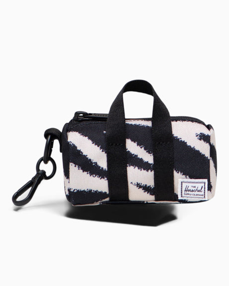 Herschel Novel Duffle Mini Charm Zebra