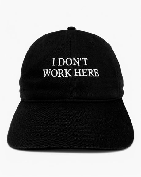 IDEA I Don't Work Here Şapka Black/White