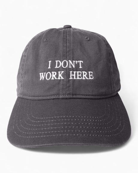 IDEA I Don't Work Here Şapka Charcoal/White