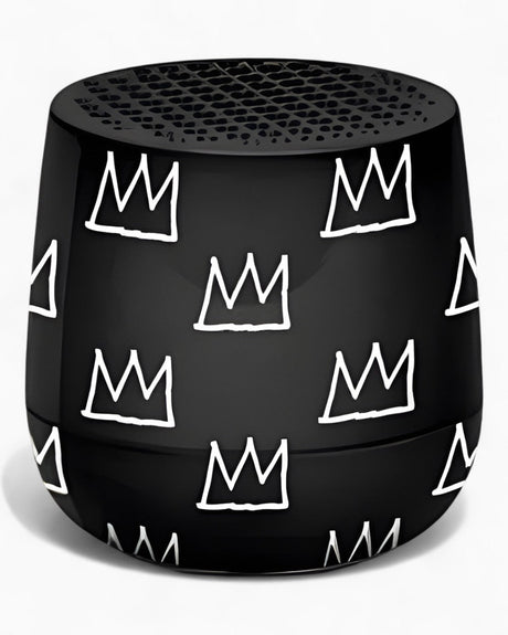 Lexon Lexon X Jean-Michel Basquiat Crown Mino + Bluetooth Hoparlör Siyah