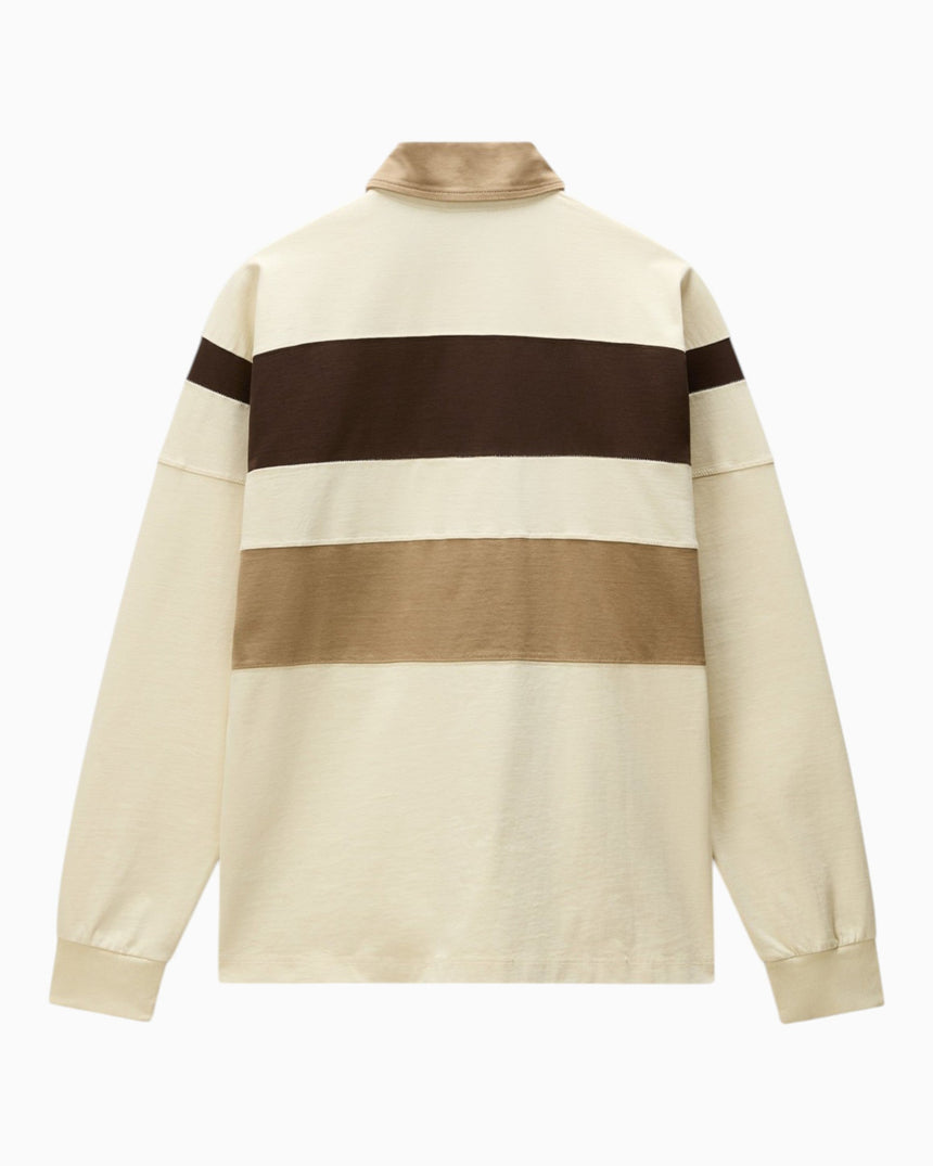Napapijri Bloom Jersey Long-Sleeve Erkek Polo T-Shirt Beige N5E
