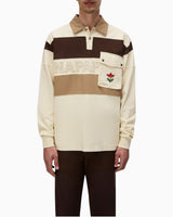 Napapijri Bloom Jersey Long-Sleeve Erkek Polo T-Shirt Beige N5E