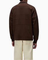Napapijri Bloom Jersey Long-Sleeve Erkek Polo T-Shirt Dark Brown