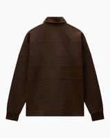 Napapijri Bloom Jersey Long-Sleeve Erkek Polo T-Shirt Dark Brown