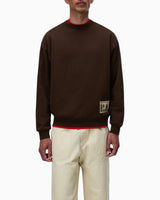 Napapijri Trahus French Terry Erkek Sweatshirt Dark Brown