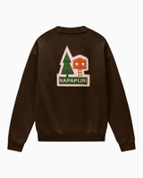 Napapijri Trahus French Terry Erkek Sweatshirt Dark Brown