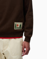 Napapijri Trahus French Terry Erkek Sweatshirt Dark Brown