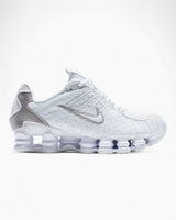 Nike Shox TL Kadın Sneaker White/White-Metallic Silver-Max Orange