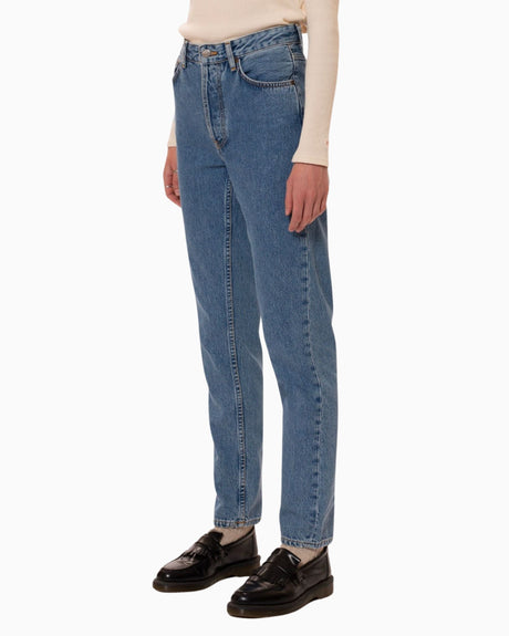 Nudie Jeans Breezy Britt Casual Blue Kadın Jean Pantolon