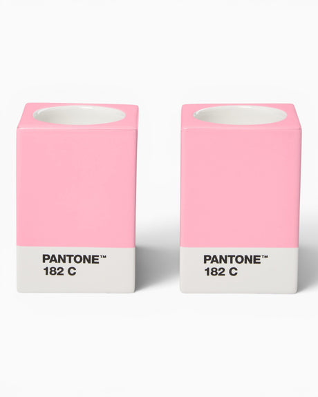 Pantone Candle Holders Set Of 2 Light Pink